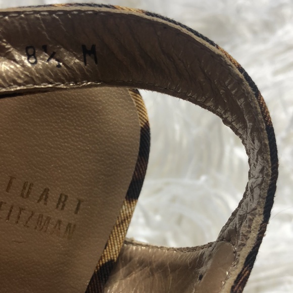 ⭐️🔹 Stuart Weizmann Leopard Platform Strappy Heels - Picture 6 of 6